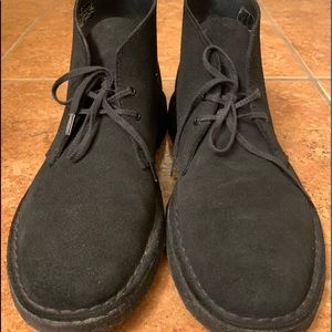 Clark’s desert chukka boots black/black suede🔥🔥
